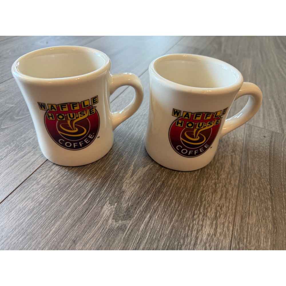 Waffle House Coffee Mug White Ceramic Diner Style Souvenir Collectible Retro